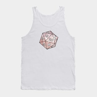 Rose Quartz D20 Dice Tank Top